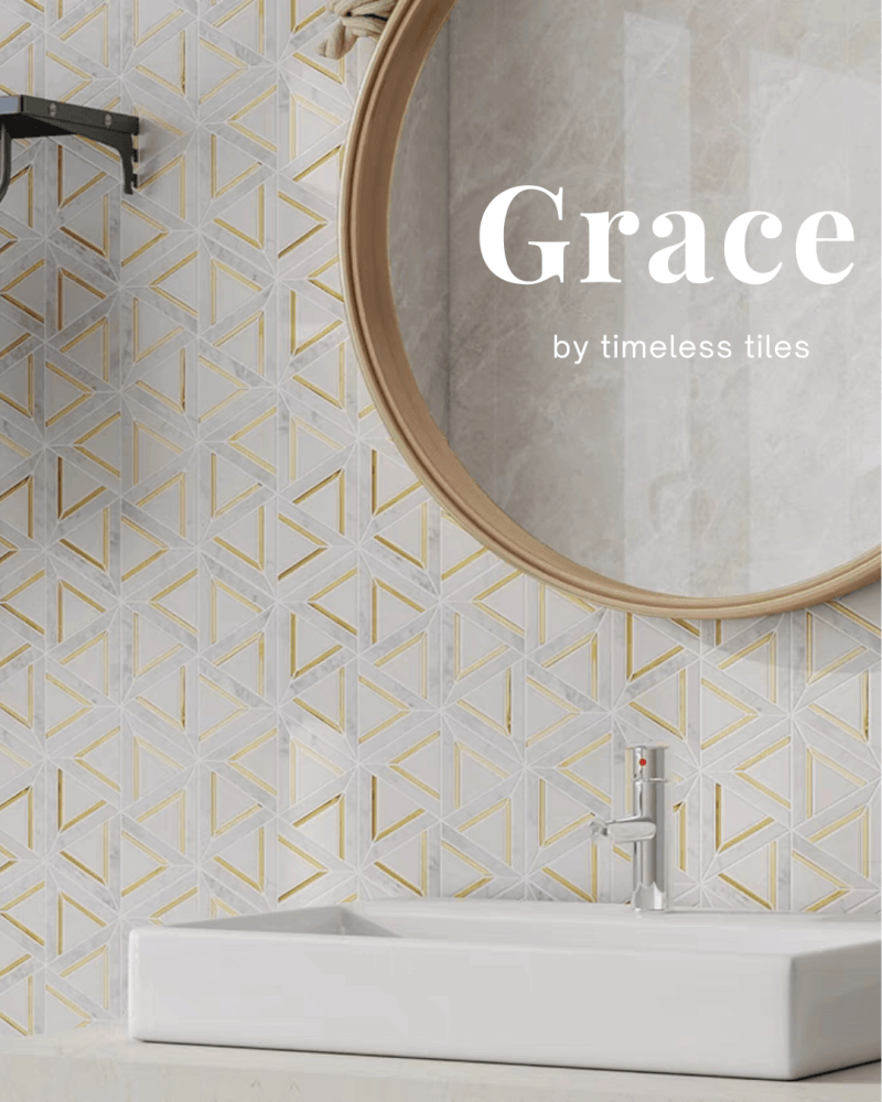 โมเสคหินอ่อน TIMELESS TILES รุ่น GRACE 35X31 ซม. สีขาว_7
